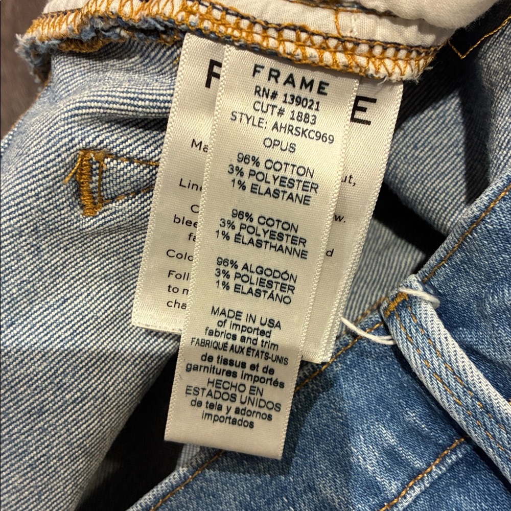 Frame (31) Ali High Rise Cigarette Jeans in Opus - Picture 8 of 9